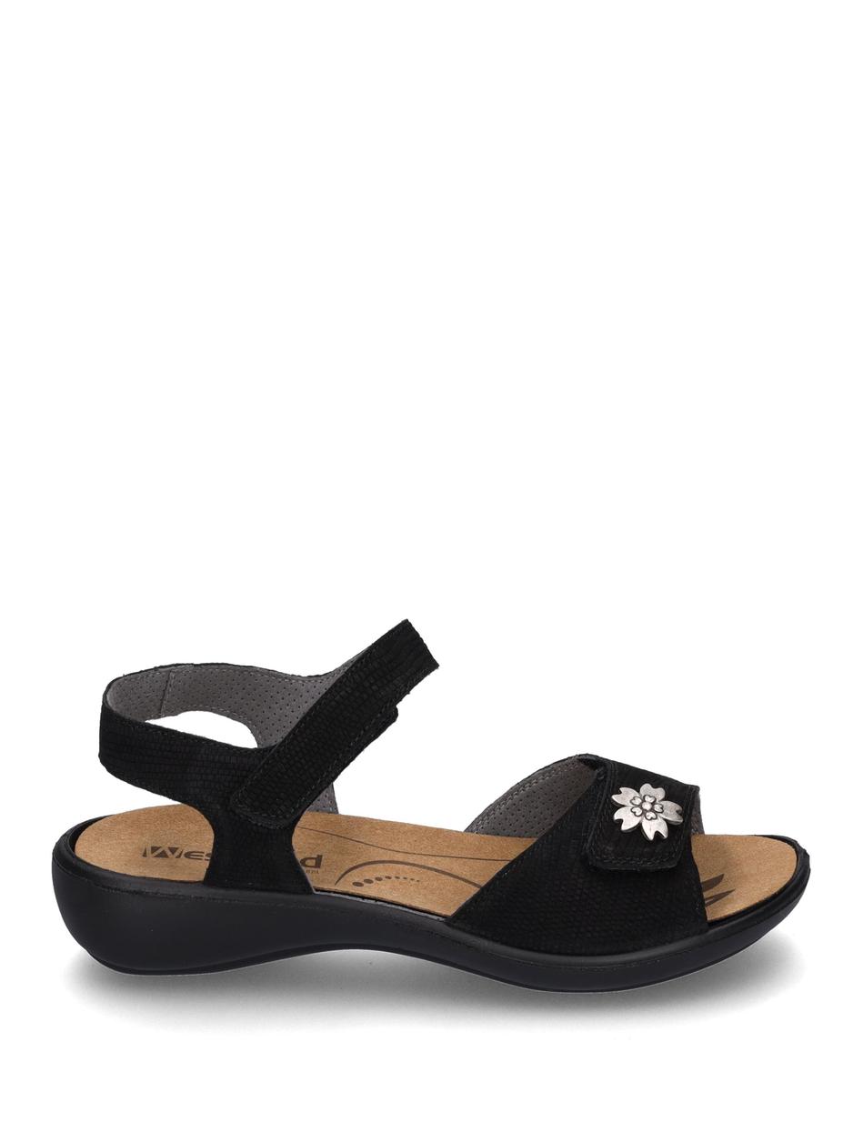 Sandale Ibiza 115, schwarz