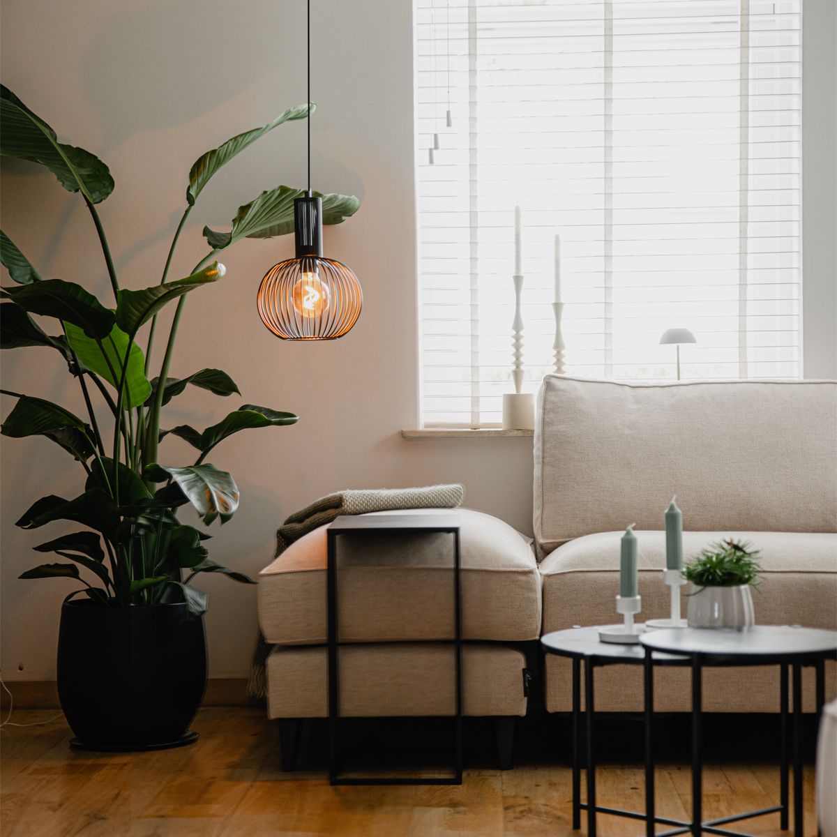 Design hanglamp zwart - Wire Whisk