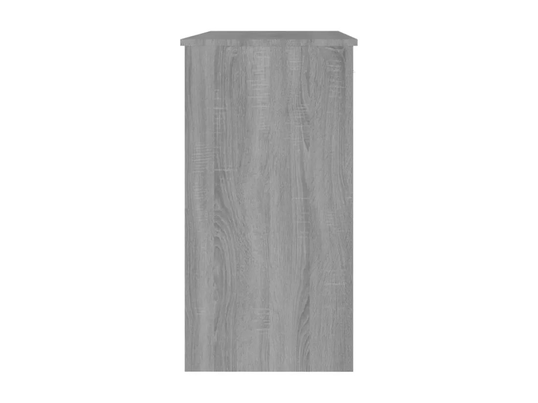 Bureau sonoma gris 80x40x75 cm bois d'ingénierie