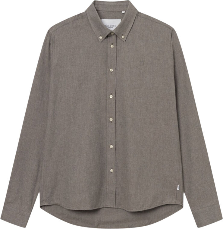 Les Deux Desert Reg Shirt Mountain grey melange