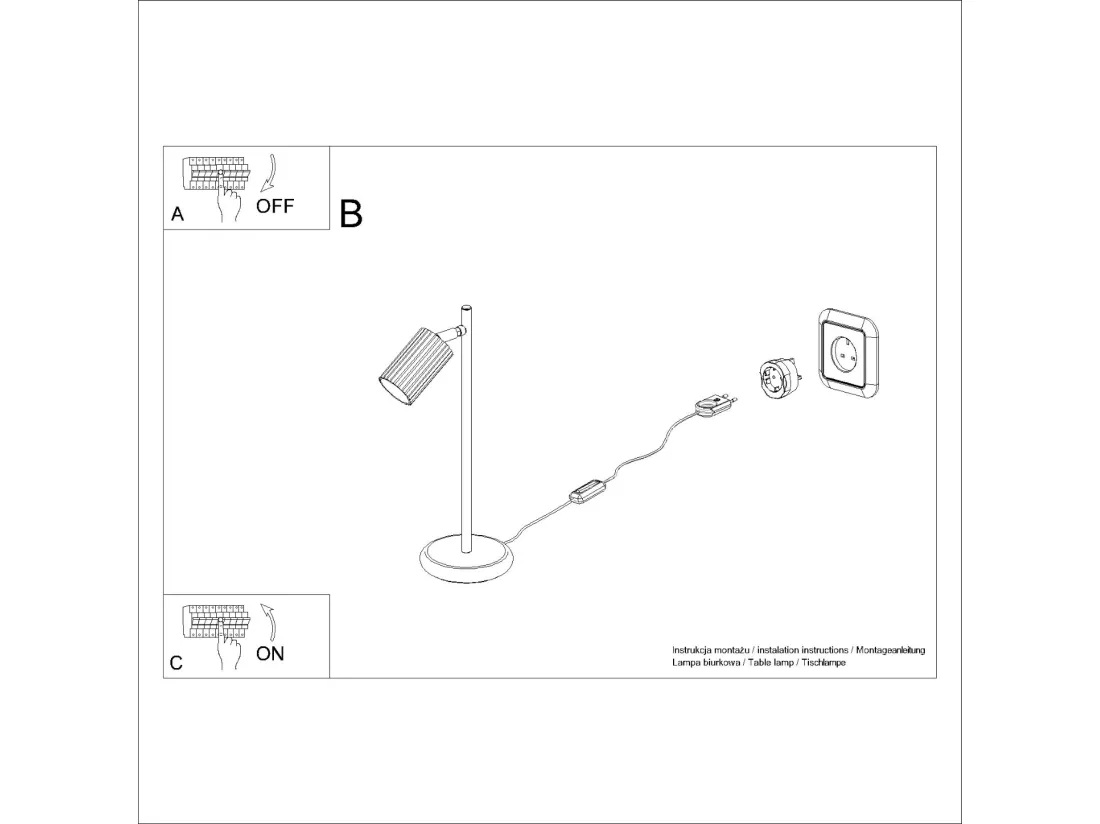 Lampe de bureau Karbon minimaliste en aluminium - 1 sources lumineuses - L.14,5 x H.43 cm - ocre rouge