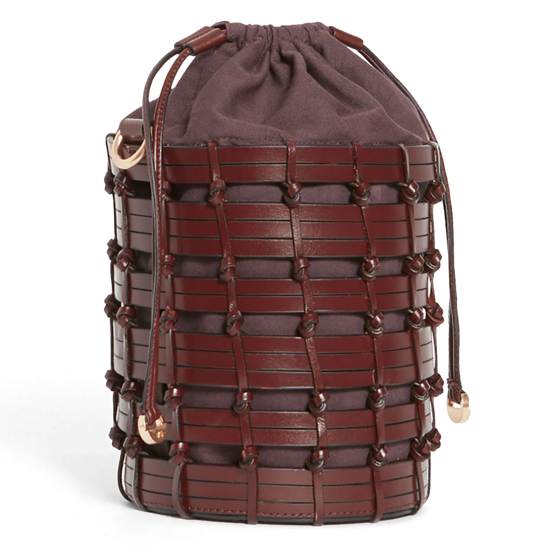 Sac seau en cuir | Marron