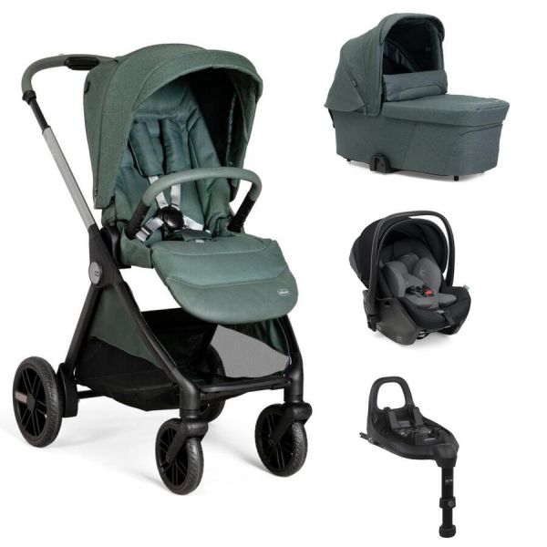 Trio Chicco Bellagio   First Seat Recline i-Size   Alcofa Flexi Fir Tree   Base Full 360º i-Size
