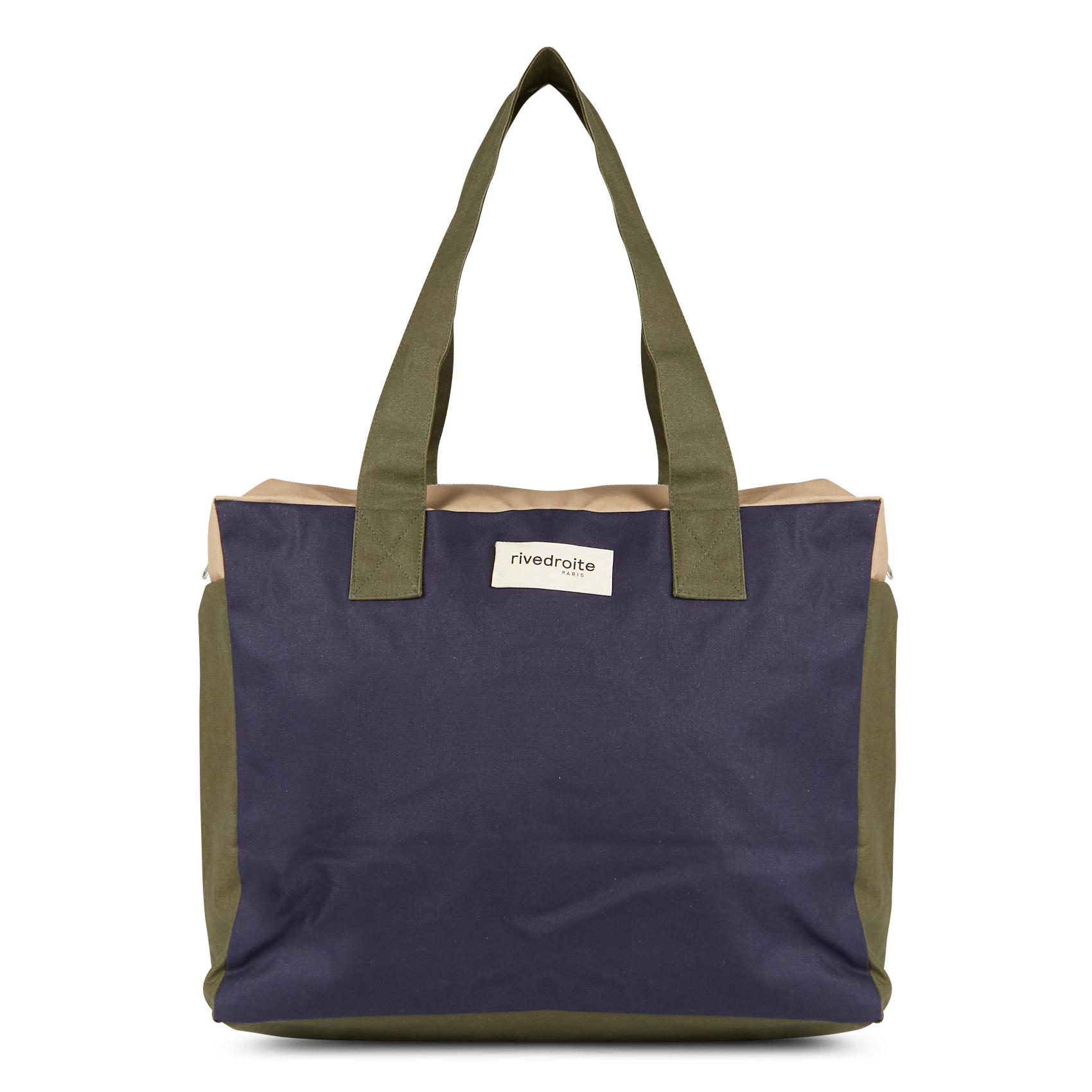 CELESTINS - Sac week-end en coton recyclé imprimé | Bleu