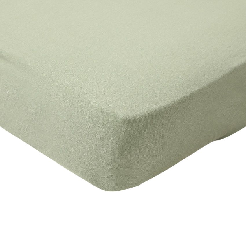 Drap housse en jersey 60 x 120 cm - Vert