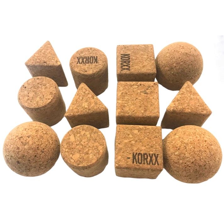 KORXX Geo-Set 12 Korkspielzeug