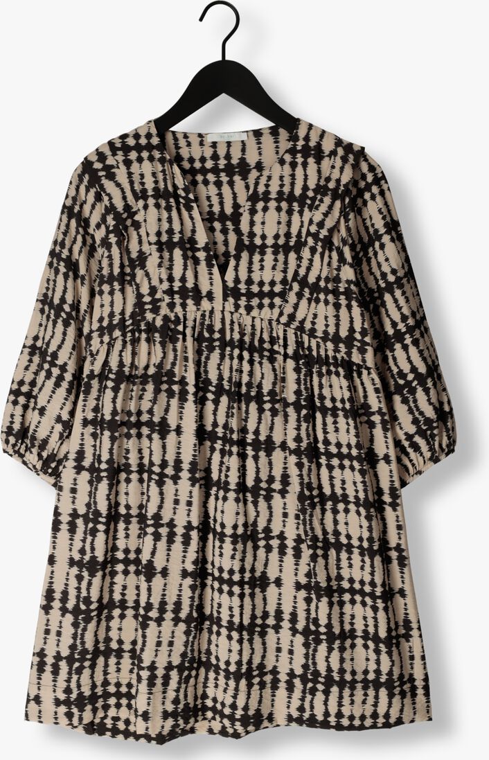 BY-BAR zwarte by-bar mini jurk nova tie dyed dress