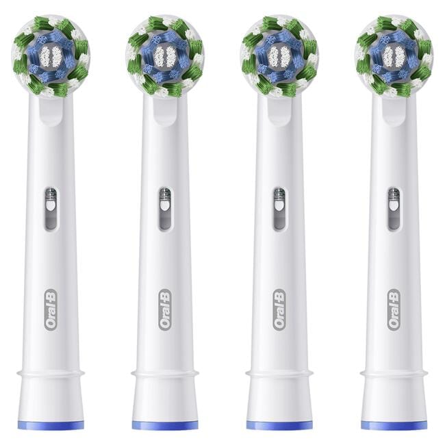Oral-B Cross Action Opzetborstels Wit 4 Stuks