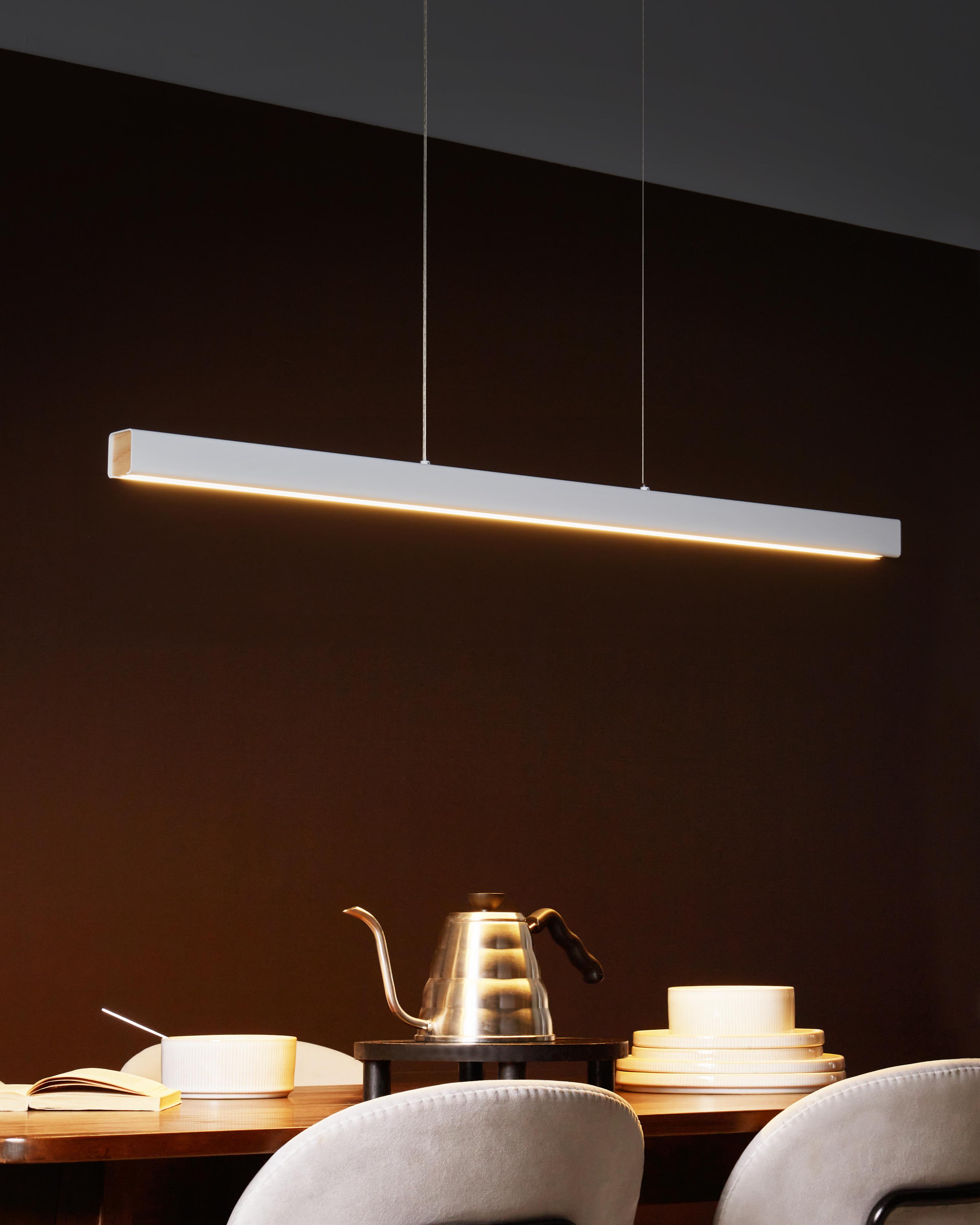 LED hanglamp ARENAS met afstandsbediening Wit