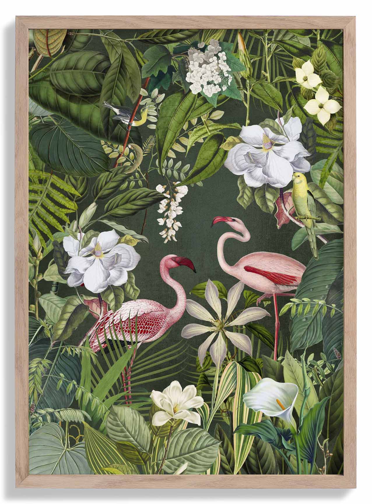 Tropischer Flamingo-Dschungel 2 von Andrea Haase