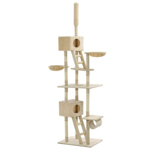 Arranhador bege para gatos