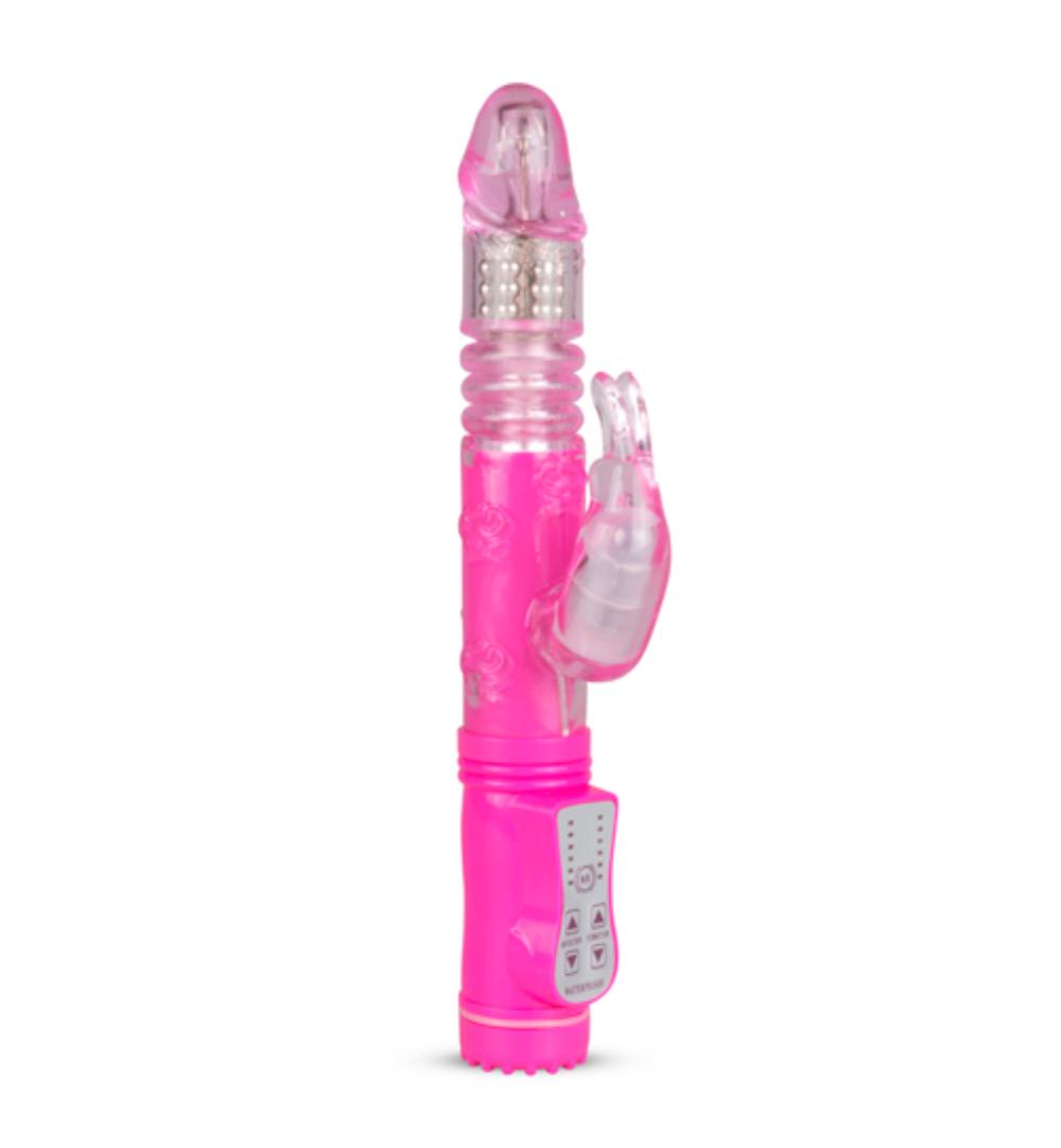 Easytoys Vibe Collection EasyToys Stotende Rabbit Vibrator – Roze (1 stuk)