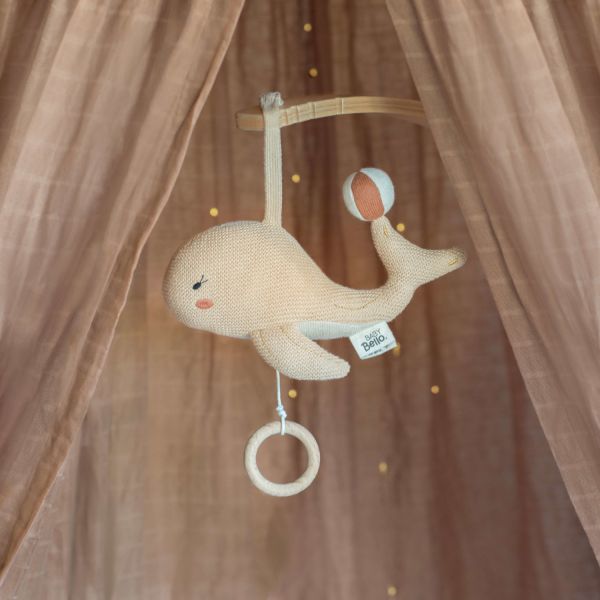 Baby Bello Wally The Whale Muziekmobiel - Sandshell