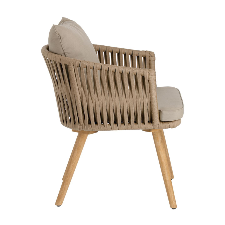 Kave Home Hemilce tuinstoel acccia beige