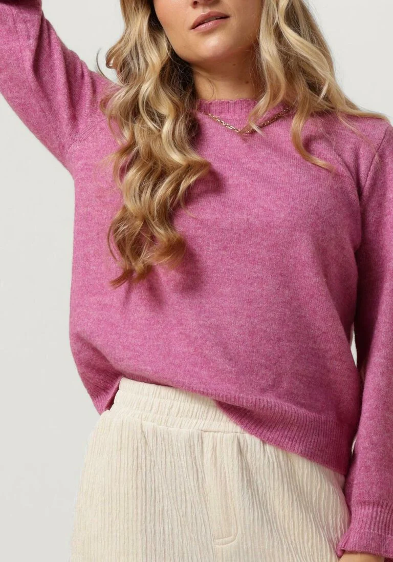 Y.A.S. roze y.a.s. trui yasbalis ls o-neck knit pullover