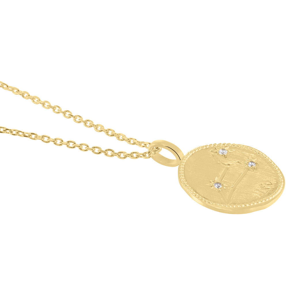 Collier Iago Plaqué Or Oxydes De Zirconium