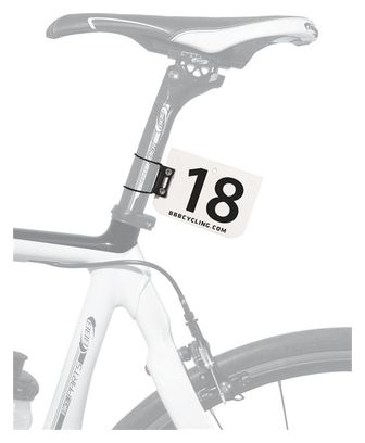 BBB Fixation de plaque de course sur ''Tige de selle''
