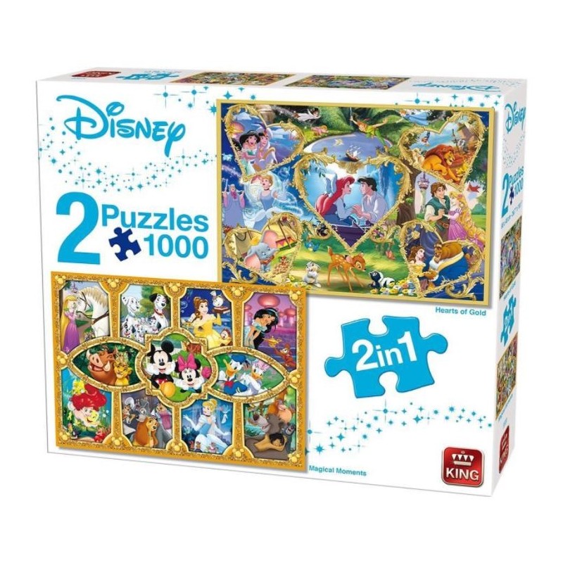 Puzzle 1000 pièces Disney 2 en 1
