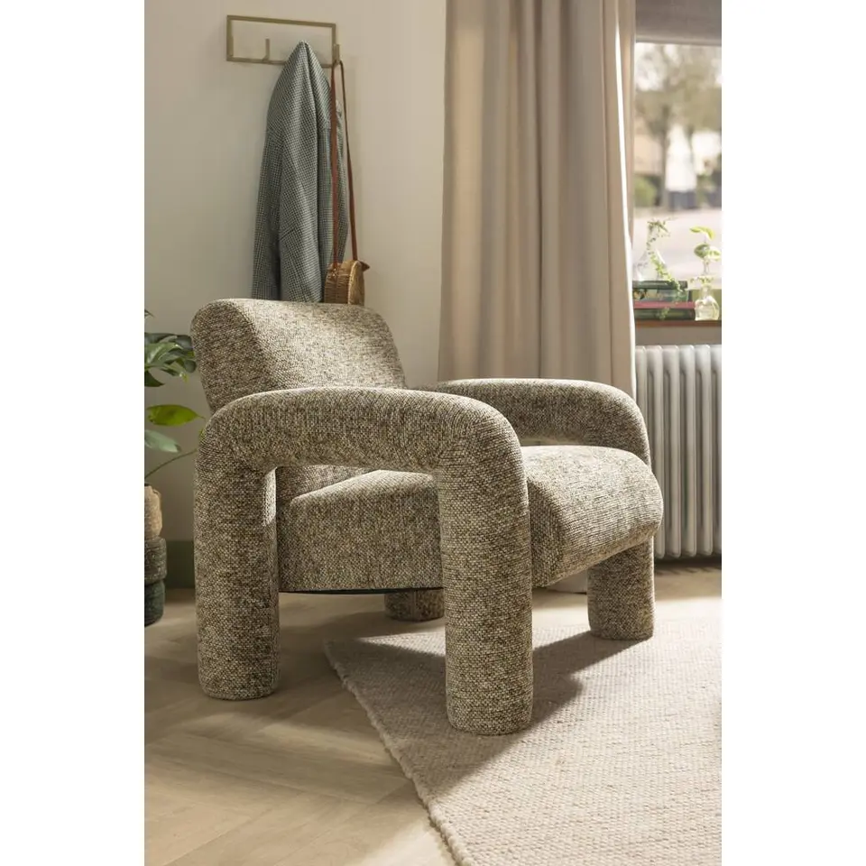 Fauteuil Puck - bruin melange