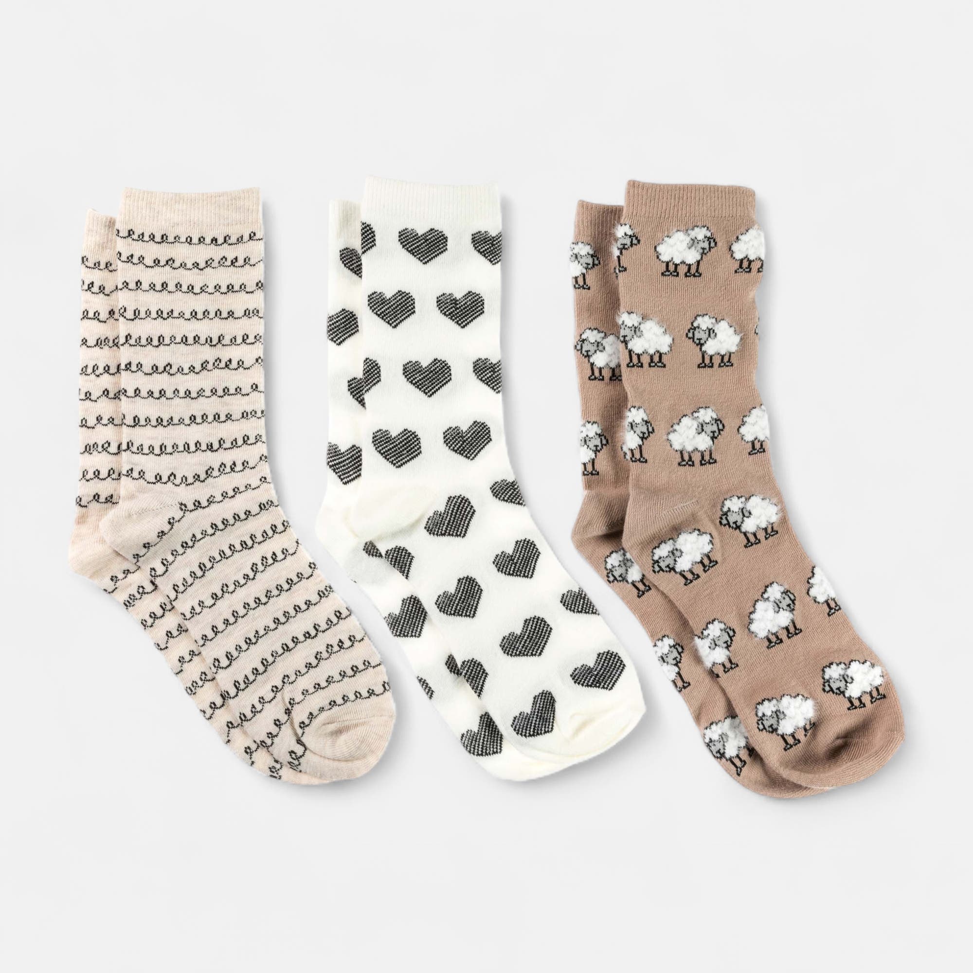 Chaussettes Femme beige