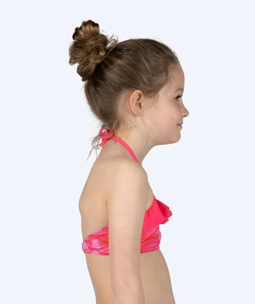 Watery havfrue bikini top til piger - Pink Blush