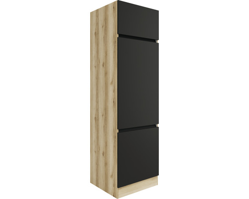 Optifit Noah420 voorraadkast, BxDxH 60x57,1x206,8 cm, antraciet mat, gedemonteerd, scharnier omkeerbaar (links of rechts te monteren)