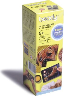 Beady - Perleplader + Skraber - 6X6 CM - 20 Stk