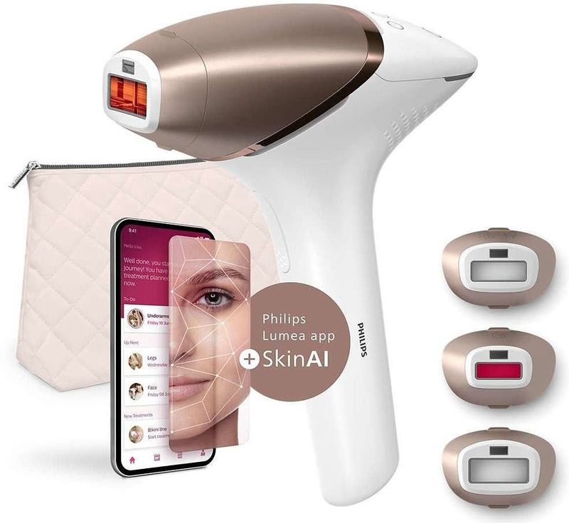 Philips - Lumea Series 9900 SkinAI - IPL Ontharingsapparaat - 1 st
