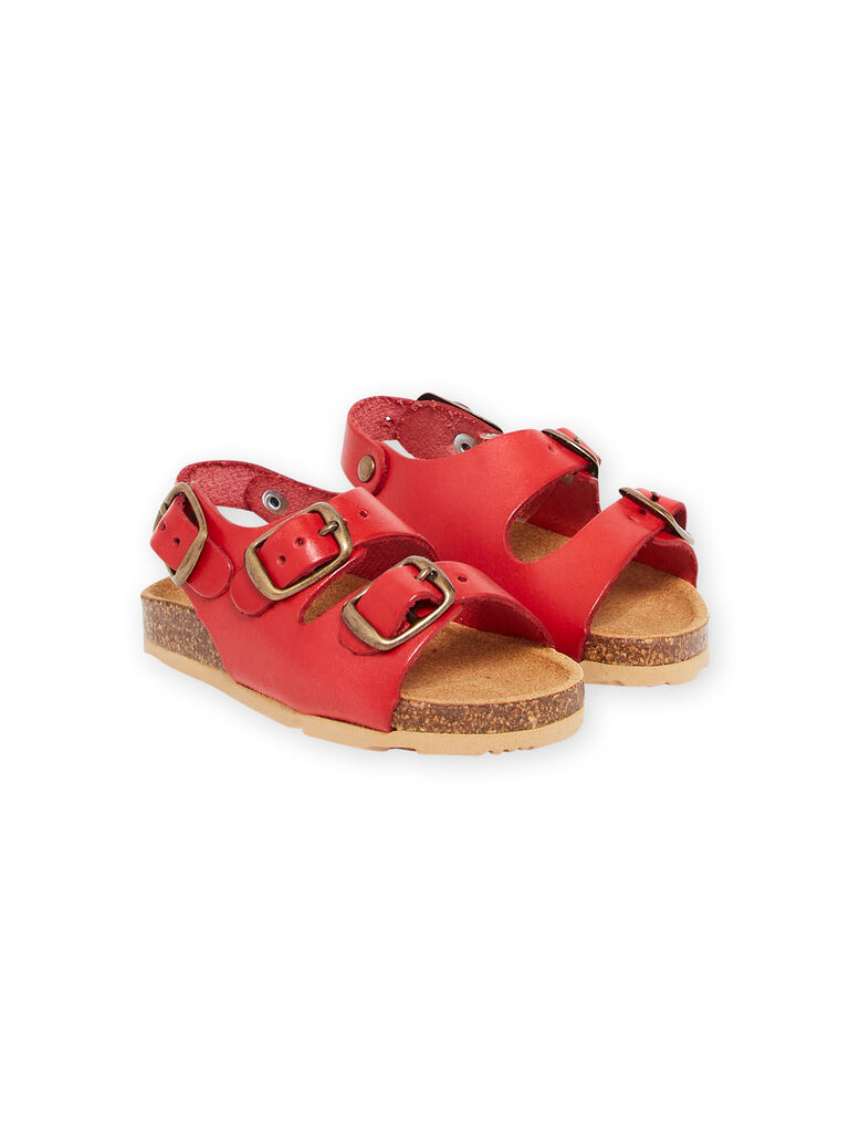 Sandales rouges bébé garçon
