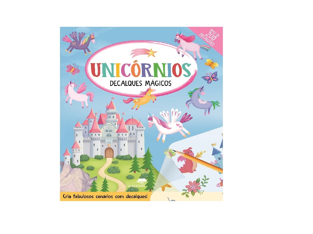 LIVRO UNICÓRNIOS DECALQUES MÁGICOS