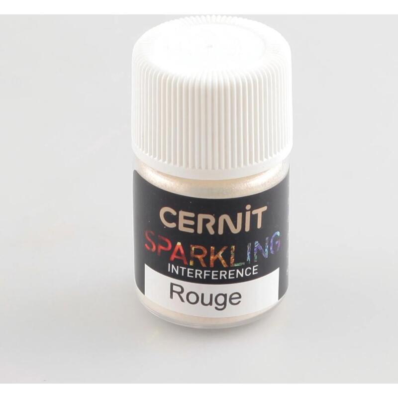 Cernit Sparkling 5 g Rouge interference - Rouge