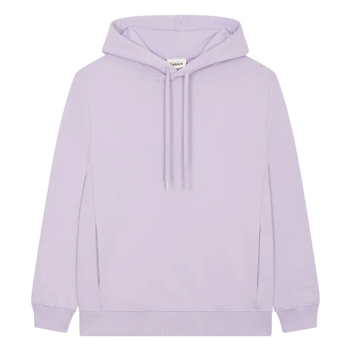 SMALLABLE BASICS Sweat A Capuche Homme Coton Bio | Lilas