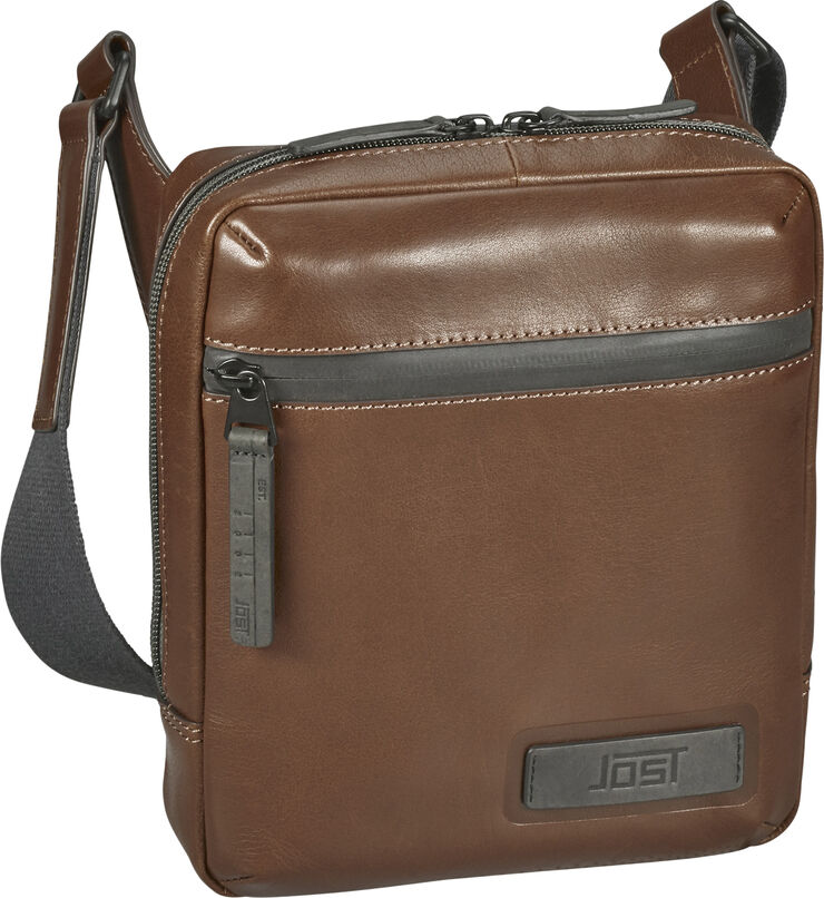 JOST Shoulder Bag Zip X-Small Cognac leather