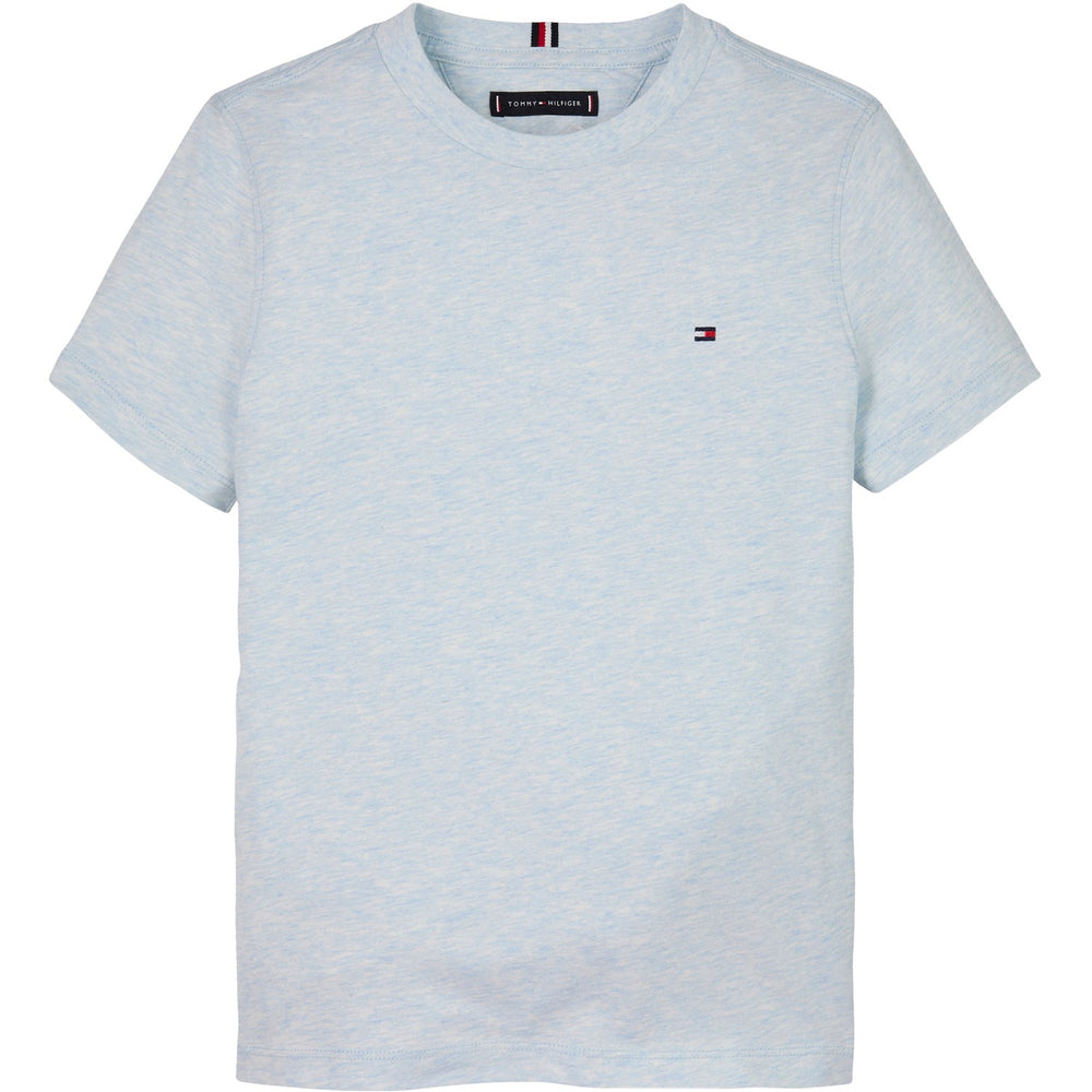Køb Tommy Hilfiger Breezy Blue Heather Essential Bomuld Reg T-Shirt