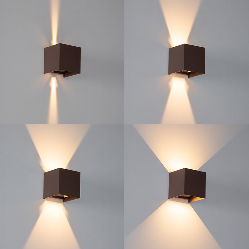 Buitenwandlamp, roestbruin, inclusief LED, 2-lichts, IP54 - Edwin