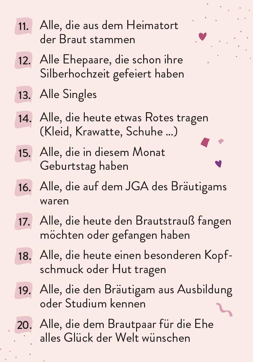 Wie gut kennt ihr eure Gäste? Das Partyspiel für die Hochzeit