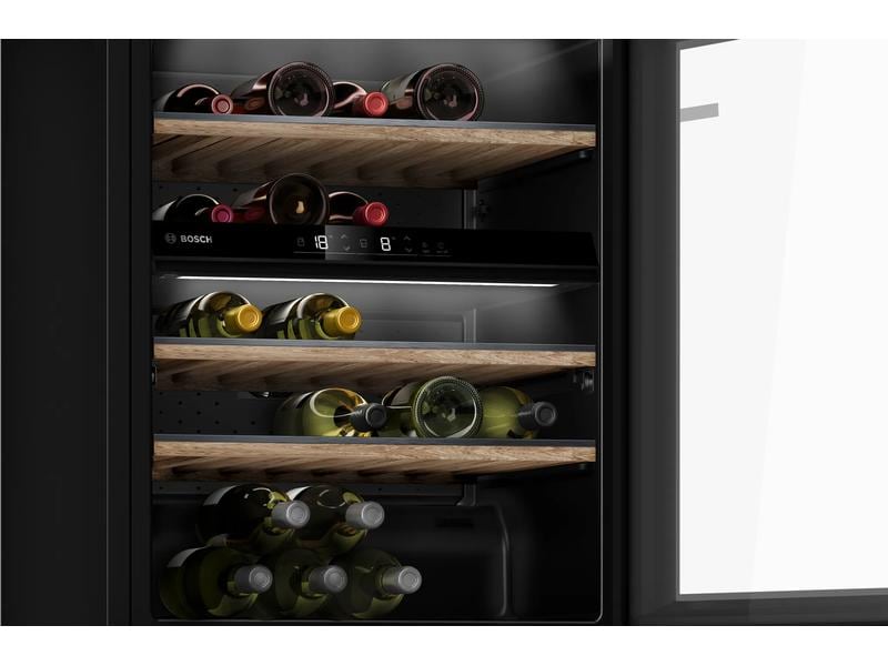 Bosch Weinkühlschrank KWK16ABGB Schwarz, Rechts, Wechselbar Weintemperierschrank