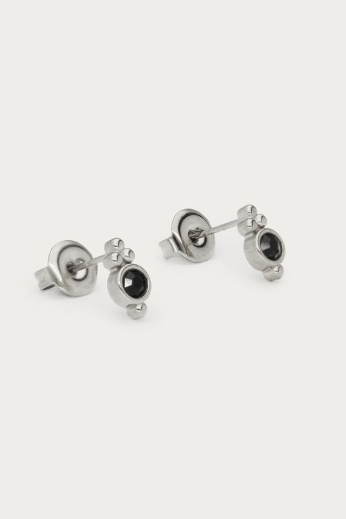 Studs met zwarte strass dots