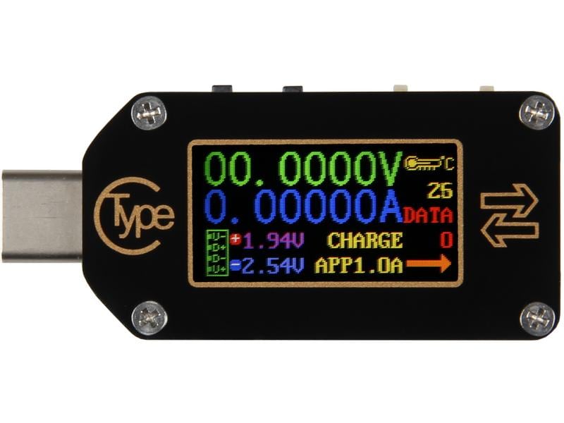 jOY-iT USB-C Volt-/Amperemeter TC66C USB Spannung und Strom Messgerät