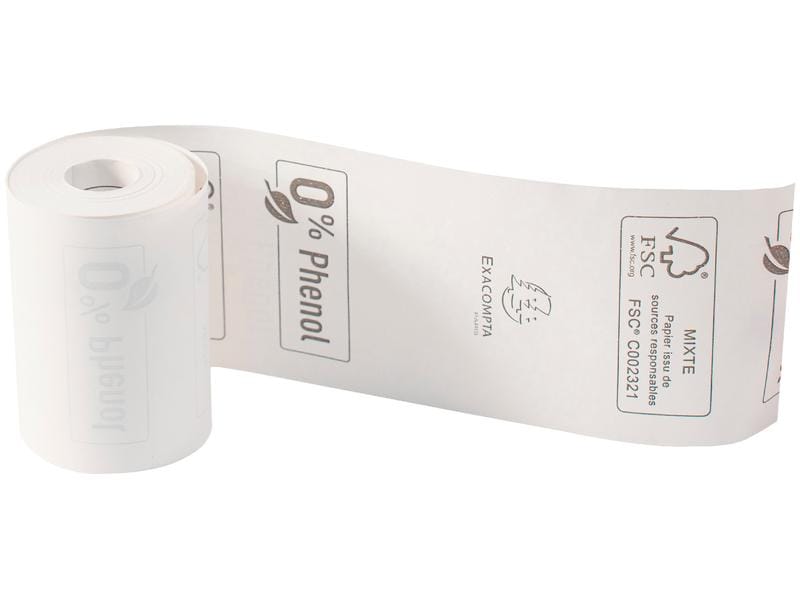 Exacompta Thermo-Papierrolle 57 x 40 x 12 mm, 18 m, 20 Stüc Papierrollen ohne Kern