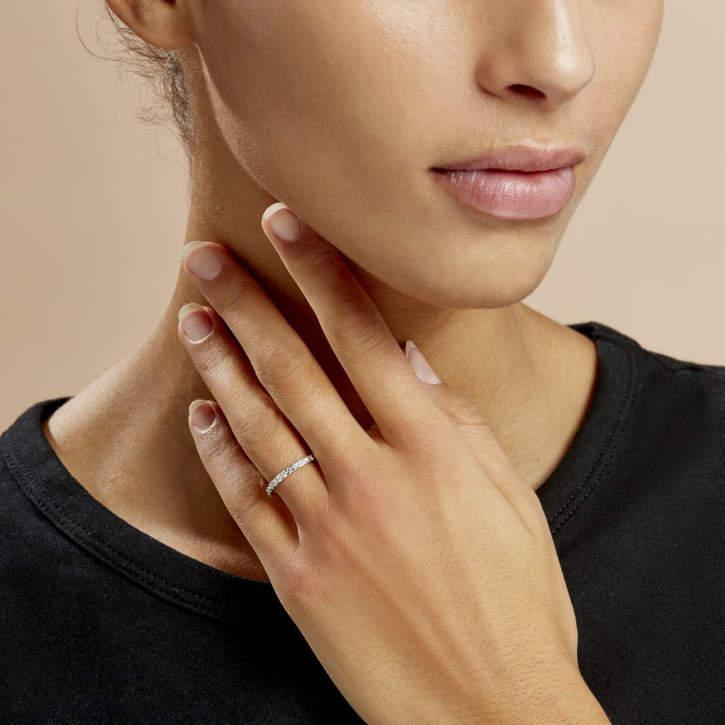Alliance Lauralee Tour Complet Or Blanc Diamant