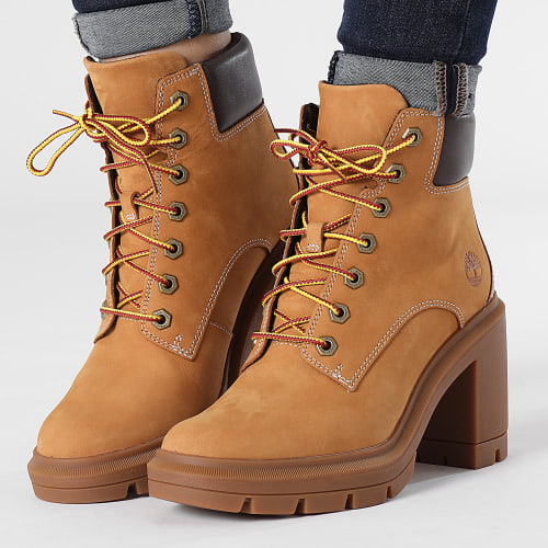 Boots Femme Allington Heights 6 Inch Lace Up A5Y5R Wheat Nubuck