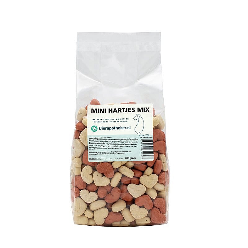 Dierapotheker Mini Hartjes Mix Hond 400 gram | 20166