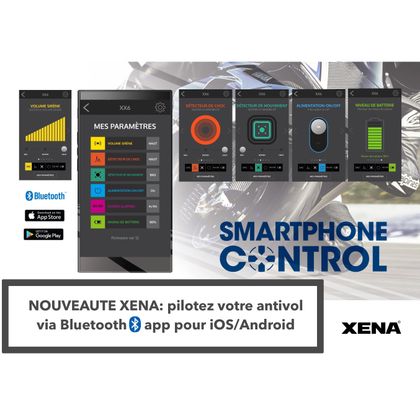 Antivol XENA Bloque disque Alarme XX10 Bluetooth SRA Universel