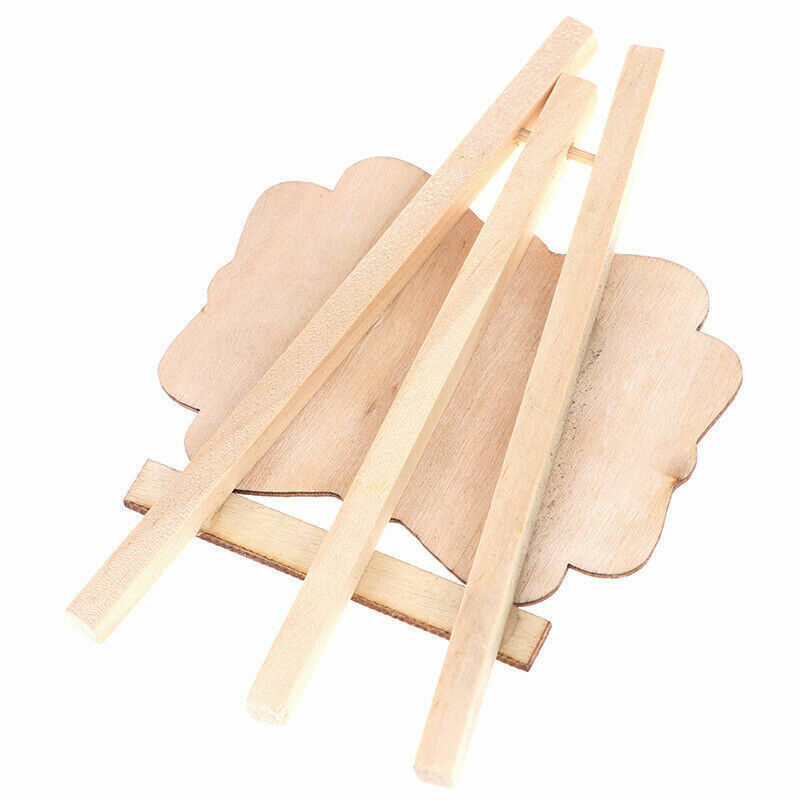 (5er Set) Deko Hochzeits Tischtafel Holz Namenstafel im Staffelei Look - Braun / Schwarz