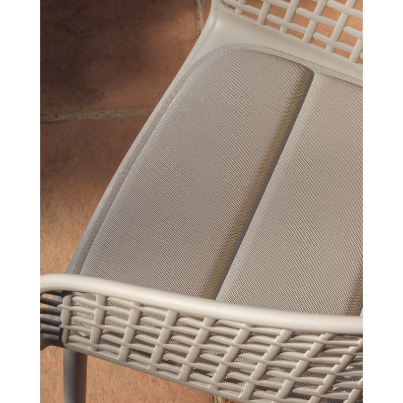 Coussin de chaise Sindera beige 45 x 43 cm