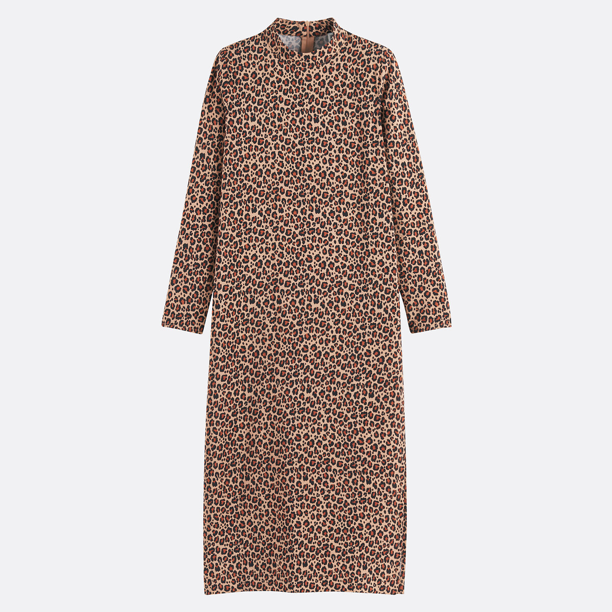 LA REDOUTE COLLECTIONS<br>Vestido maxi reto com estampa animal