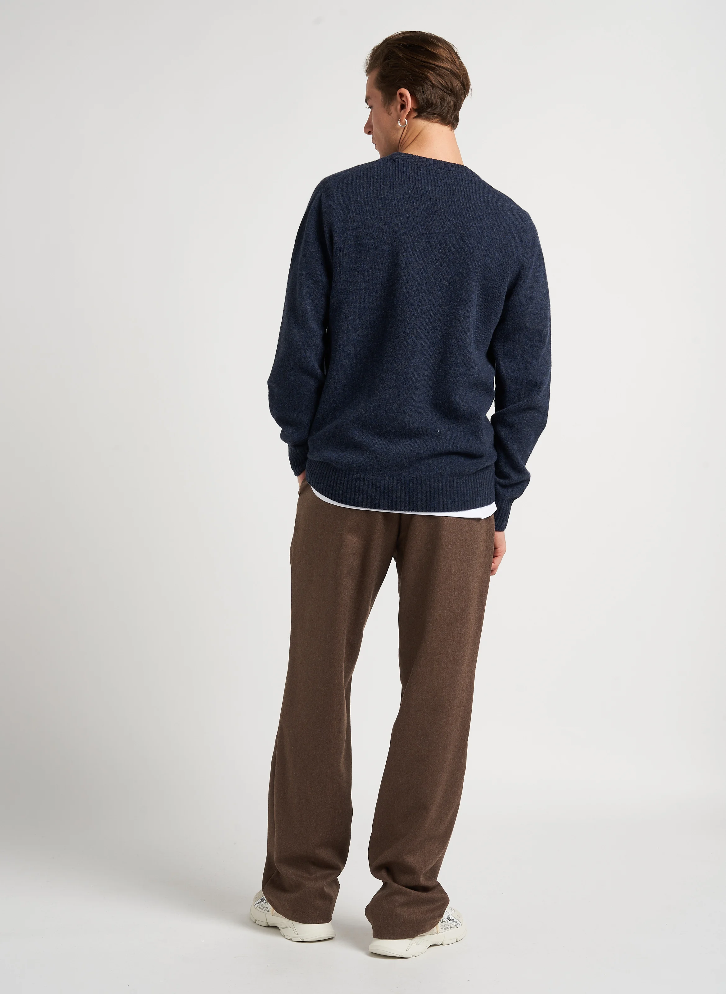 PARSH MARZ - Pantalon droit en laine vierge | Marron