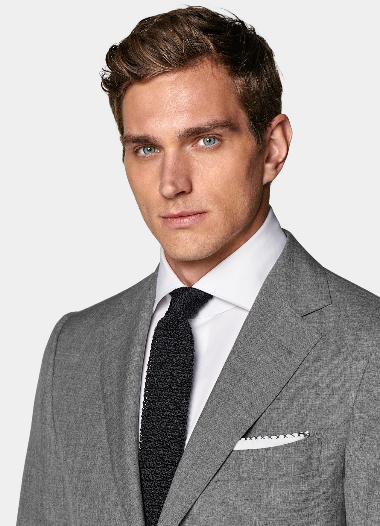 Costume Perennial Lazio coupe Tailored gris moyen