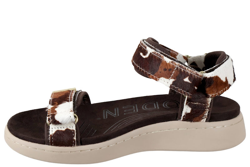 WODEN LINE SANDAL I TEKSTIL MED KO PRINT